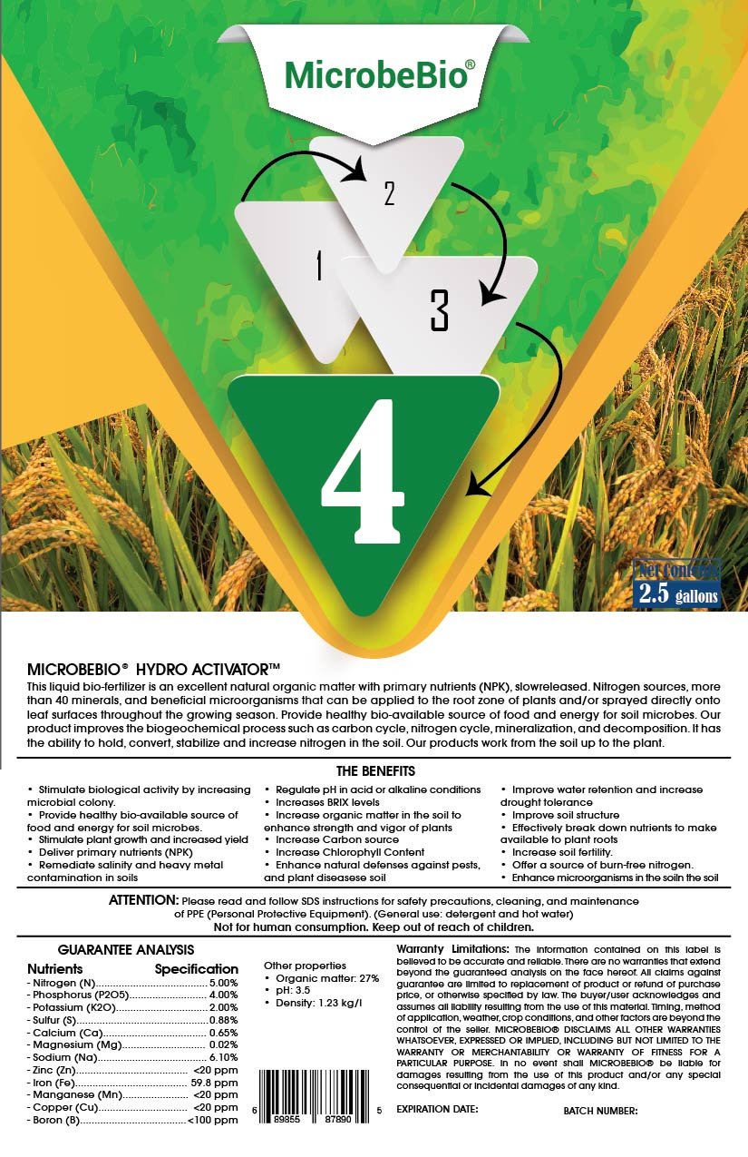 Microbebio fertilizer powder soil microbes agriculture