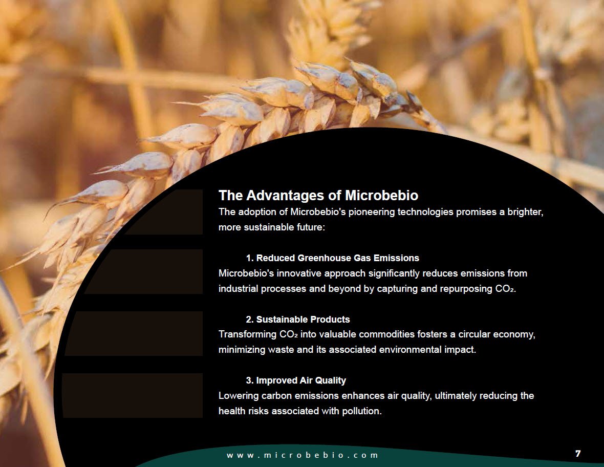 MICROBEBIO - Pioneering Carbon Emission Transformation for a Sustainable Tomorrow 9